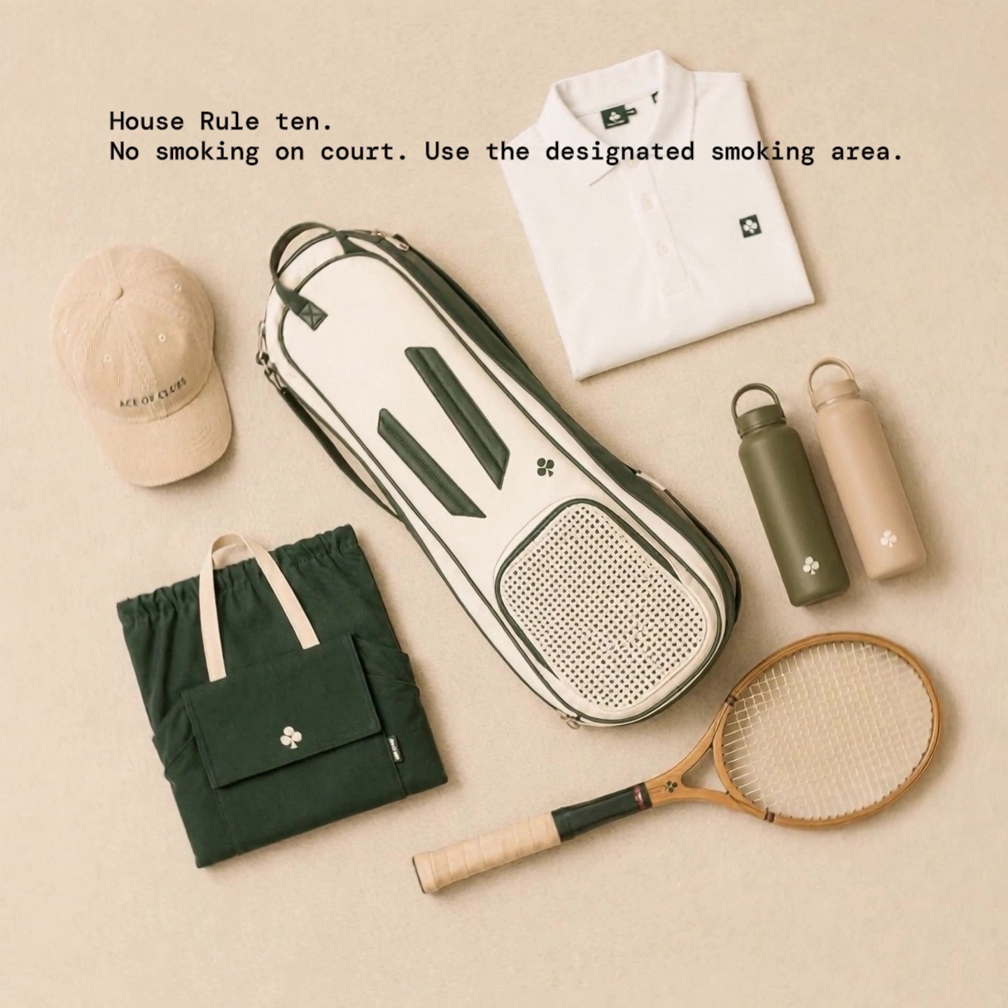 Rule 10 · Flat-lay hero rise